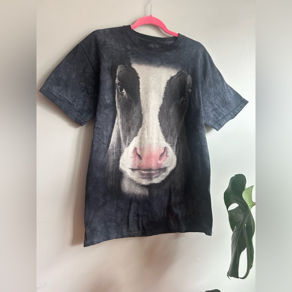 tie dye cow shirt